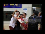 Fan vây kín Lý Nhã Kỳ tại sân bay sau khi cô trở về từ Cannes 2016