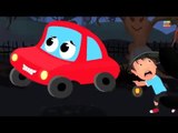 Little Red Car In The Scary Woods | Car Rhymes And Songs For Children