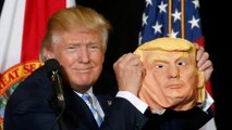 Elezioni USA2016: panini e statuette dedicati ai due candidati