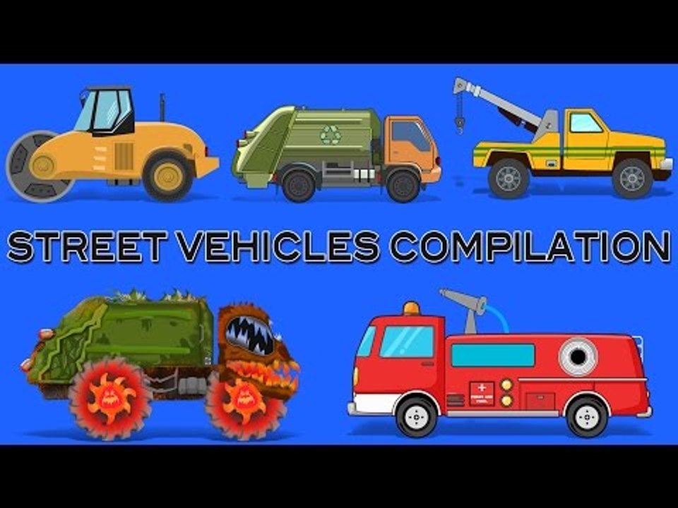Learn Street Vehicles | Compilation For Children | Transport Video ...