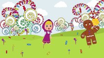 Masha and Dora in The Candyland Finger Family Nursery Rhymes