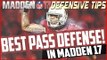 MADDEN 17 BEST PASS DEFENSE! Madden NFL 17 Defensive Tips