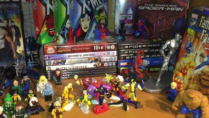 AMAZING!!!! X-men and Spider-man Comic, DVD and Minifigure collection review