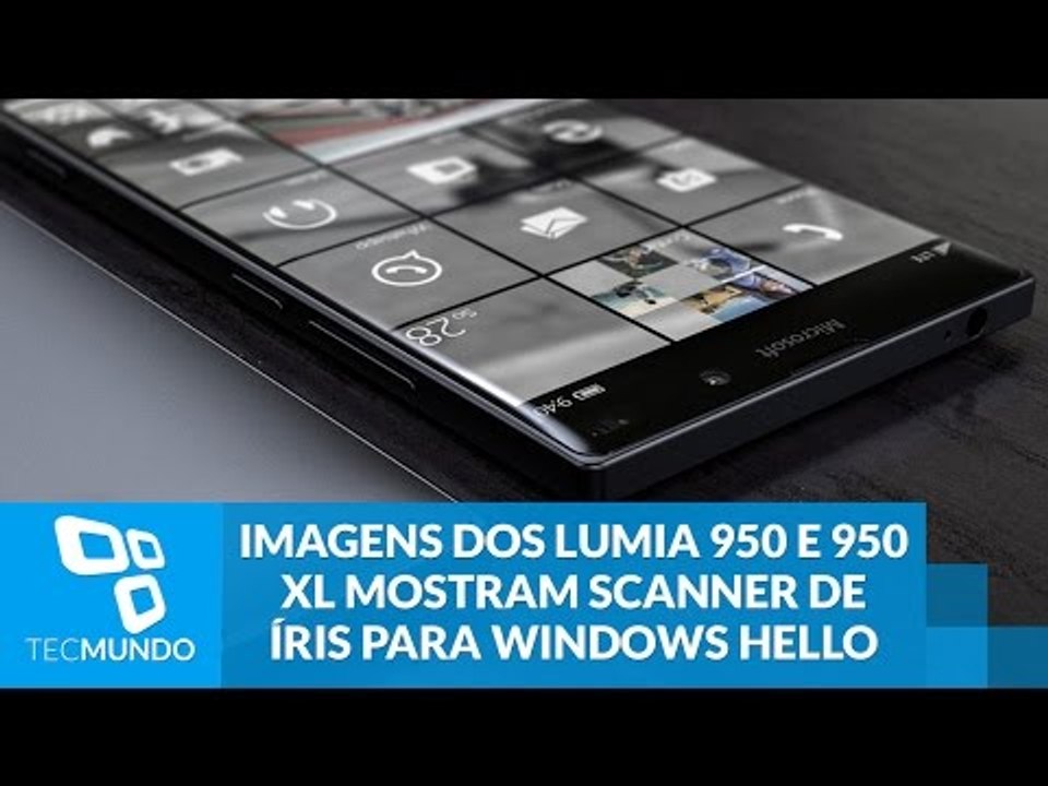 Imagens dos Lumia 950 e 950 XL mostram scanner de íris para Windows Hello