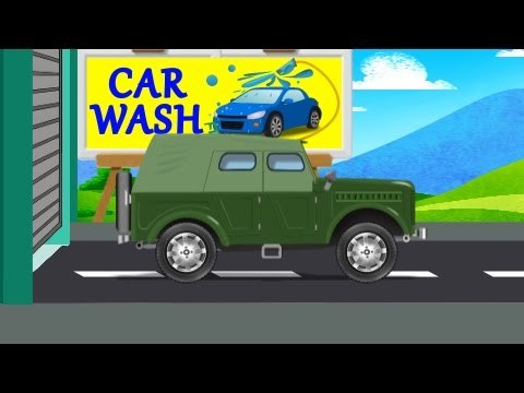 Jeep Car Wash | Army Vehicles | Kids Military