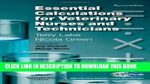 Ebook Essential Calculations for Veterinary Nurses and Technicians, 2e Free Download