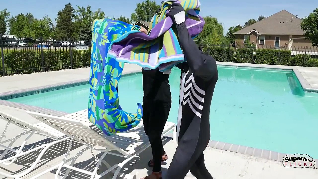 Fat Spiderman vs Joker Girl vs Red Venom Bath Time Real Life Superhero Movie