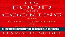 Best Seller On Food and Cooking: The Science and Lore of the Kitchen Free Read