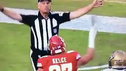Travis Kelce Throws Towel At Ref For No Call