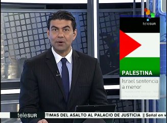 Corte israelí sentencia a menor palestino a 12 años de prisión
