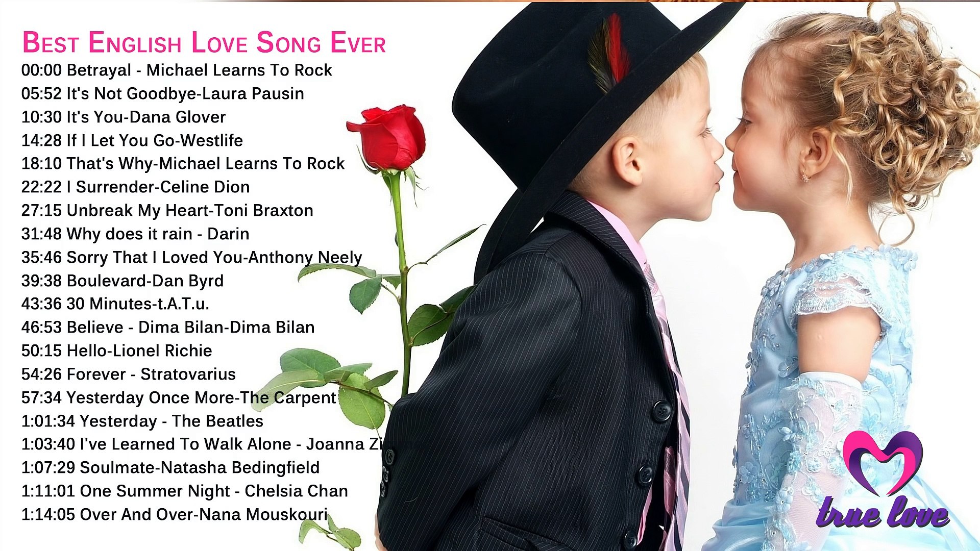 ⁣Best English Love Song Ever -- Top Greatest Love Songs