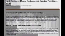 Find Best Business Phone Systems solutions For Small Business