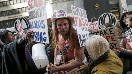 Az utcazenész is politizál New York-ban