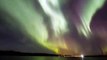 Northern lights in Santa Claus hometown Rovaniemi in Lapland, Finland aurora borealis