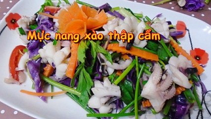 Cách làm mực tươi xào thập cẩm hấp dẫn