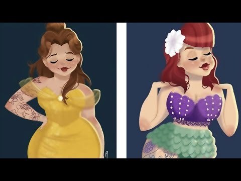 Top 8 Khoảnh Khắc Béo Phì Của Các Nàng Công Chúa Disney | Việt Vivu |