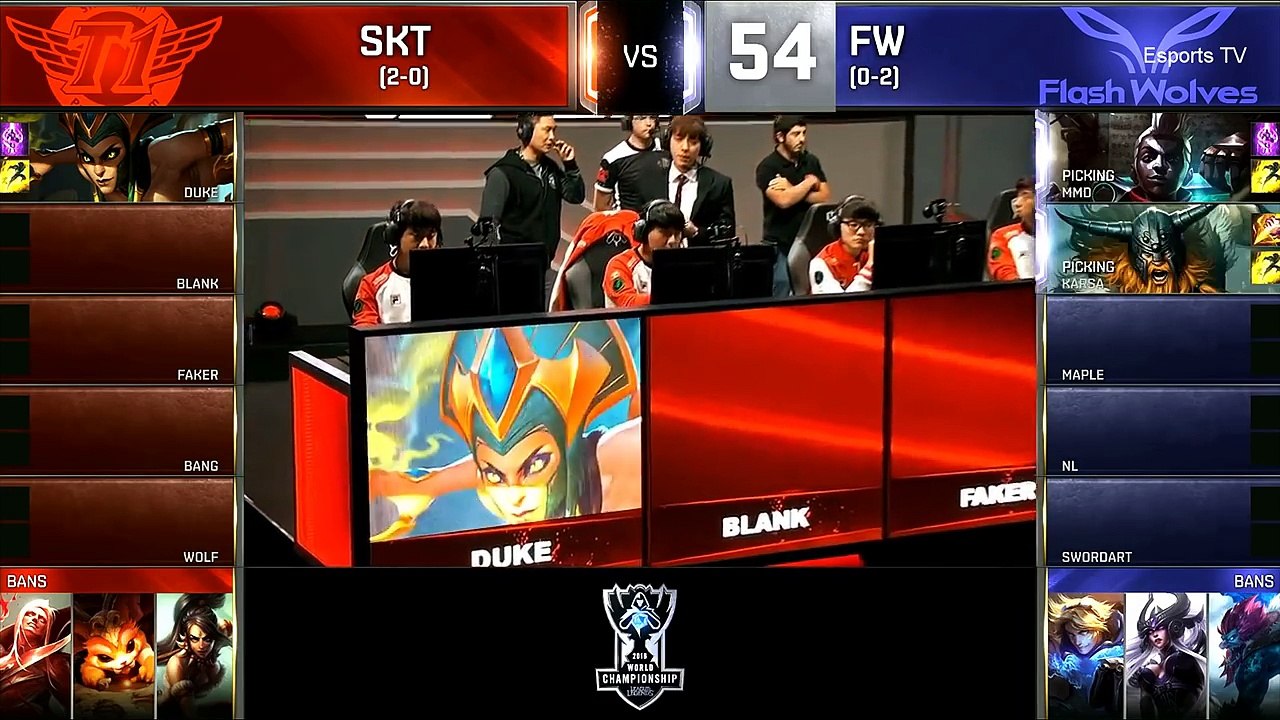SKT vs FW (Bo1) - LOL World Championship 2016 Day 4 - SKT T1 vs FW - SKT T1 vs Flash Wolves_13