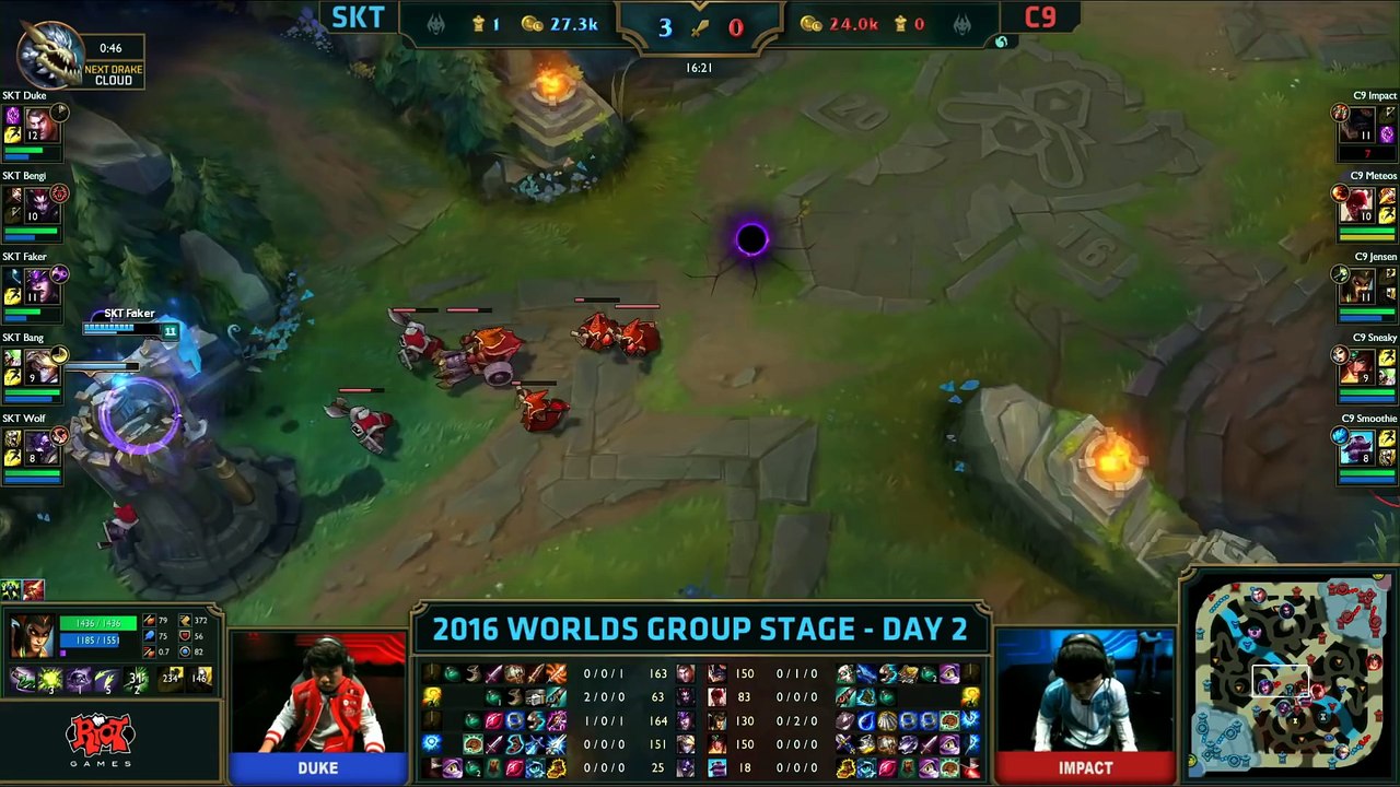 SKT vs C9, S6 Worlds 2016 Match 7 Group B Day 2, SK Telecom T1 vs Cloud 9_51