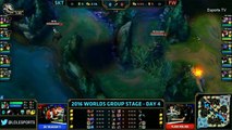 SKT vs FW (Bo1) - LOL World Championship 2016 Day 4 - SKT T1 vs FW - SKT T1 vs Flash Wolves_32