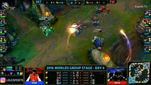 SKT vs FW (Bo1) - LOL World Championship 2016 Day 4 - SKT T1 vs FW - SKT T1 vs Flash Wolves_34