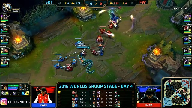 SKT vs FW (Bo1) - LOL World Championship 2016 Day 4 - SKT T1 vs FW - SKT T1 vs Flash Wolves_35