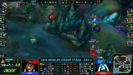 SKT vs C9, S6 Worlds 2016 Match 7 Group B Day 2, SK Telecom T1 vs Cloud 9_58