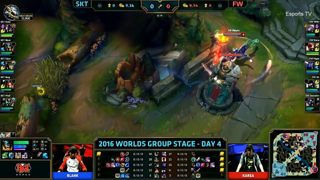 SKT vs FW (Bo1) - LOL World Championship 2016 Day 4 - SKT T1 vs FW - SKT T1 vs Flash Wolves_41
