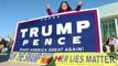 Seguidores de Trump confiados a un día de elección