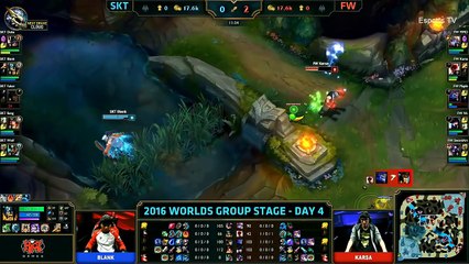 SKT vs FW (Bo1) - LOL World Championship 2016 Day 4 - SKT T1 vs FW - SKT T1 vs Flash Wolves_51