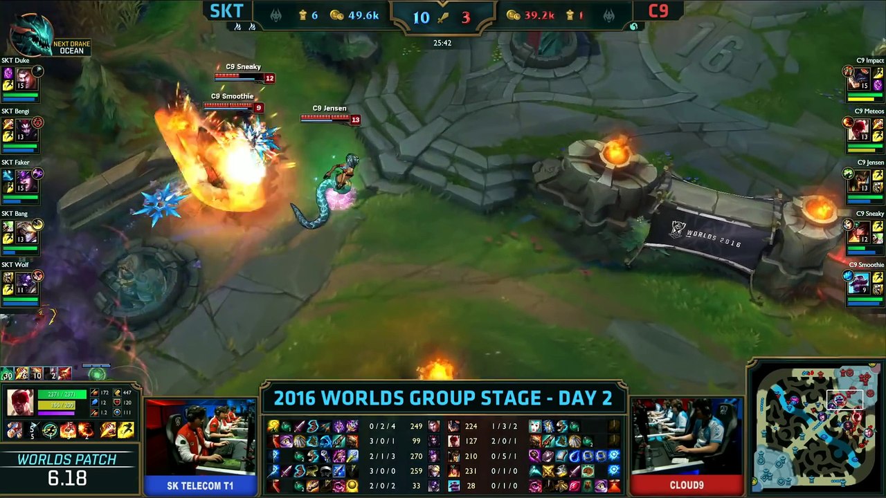 SKT vs C9, S6 Worlds 2016 Match 7 Group B Day 2, SK Telecom T1 vs Cloud 9_68