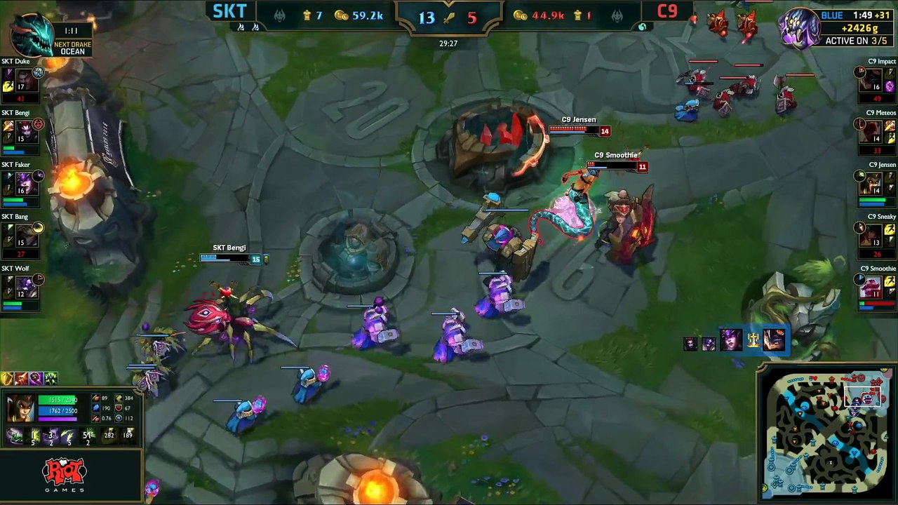 SKT vs C9, S6 Worlds 2016 Match 7 Group B Day 2, SK Telecom T1 vs Cloud 9_75