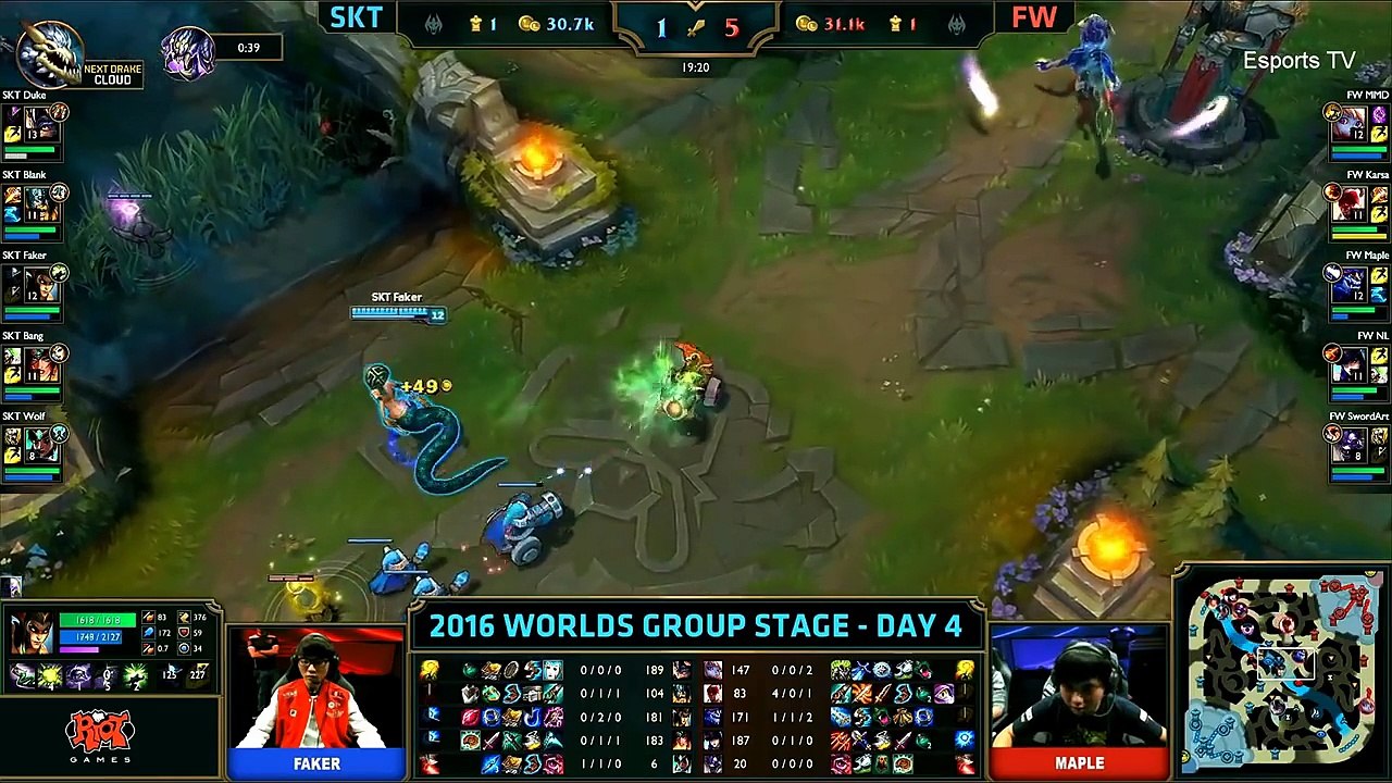 SKT vs FW (Bo1) - LOL World Championship 2016 Day 4 - SKT T1 vs FW - SKT T1 vs Flash Wolves_64
