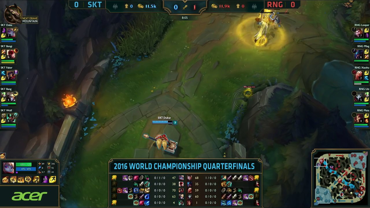 SKT vs RNG, Game 1 - Worlds 2016 Quarterfinal - SK Telecom T1 vs Royal Never Give Up_69