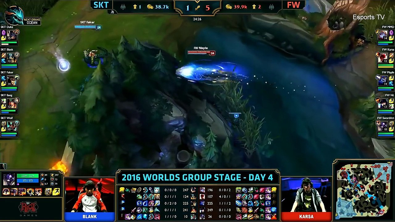 SKT vs FW (Bo1) - LOL World Championship 2016 Day 4 - SKT T1 vs FW - SKT T1 vs Flash Wolves_73
