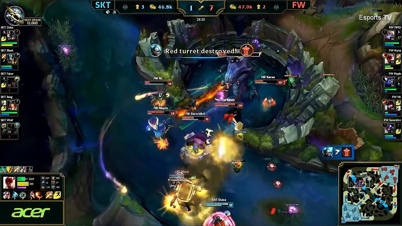 SKT vs FW (Bo1) - LOL World Championship 2016 Day 4 - SKT T1 vs FW - SKT T1 vs Flash Wolves_80