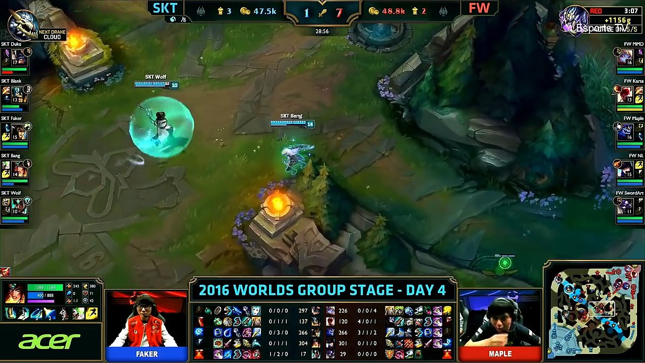 SKT vs FW (Bo1) - LOL World Championship 2016 Day 4 - SKT T1 vs FW - SKT T1 vs Flash Wolves_81
