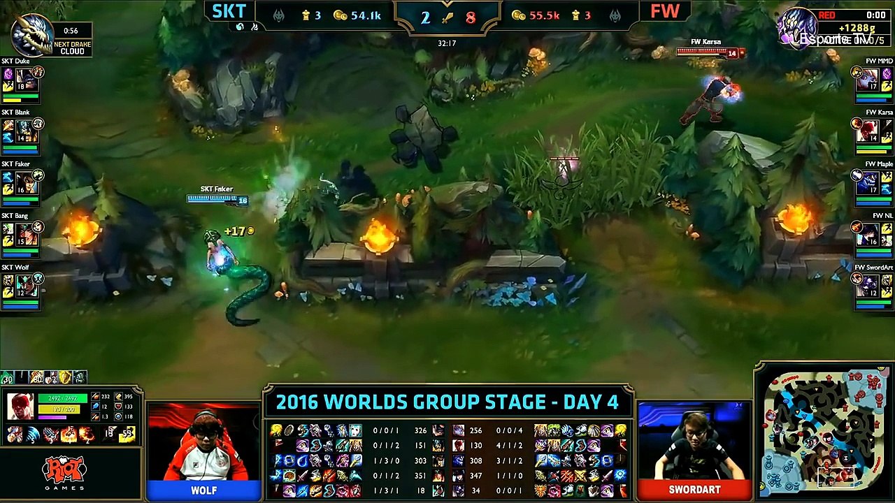 SKT vs FW (Bo1) - LOL World Championship 2016 Day 4 - SKT T1 vs FW - SKT T1 vs Flash Wolves_87