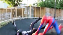 Spiderman vs Black Spiderman Real Life Superhero Battle Boxing Fight