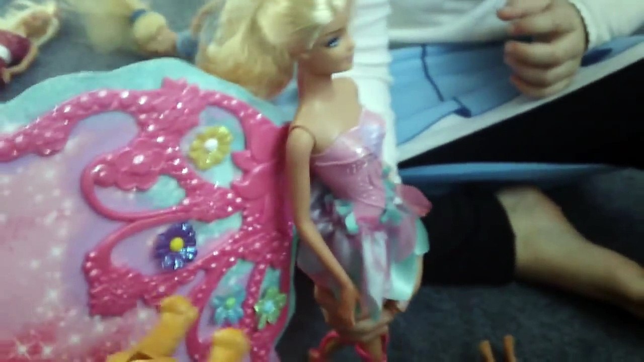 Barbie Ken Puppy Fairy Mariposa all play together Kid Friendly Video