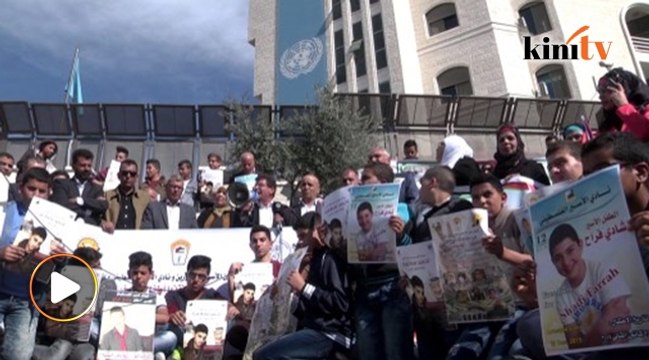 Pemuda Palestin bantah Israel penjarakan kanak-kanak