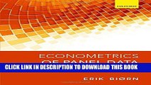 [EBOOK] DOWNLOAD Econometrics of Panel Data: Methods and Applications PDF