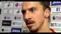 Swansea v Man Utd 1-3 - Zlatan Ibrahimovic & Paul Pogba Post Match Interview