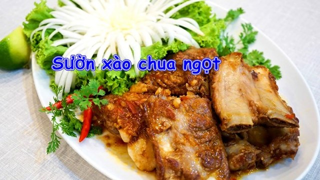 Cách làm làm sườn xào chua ngọt thơm ngon cho chiều cuối tuần