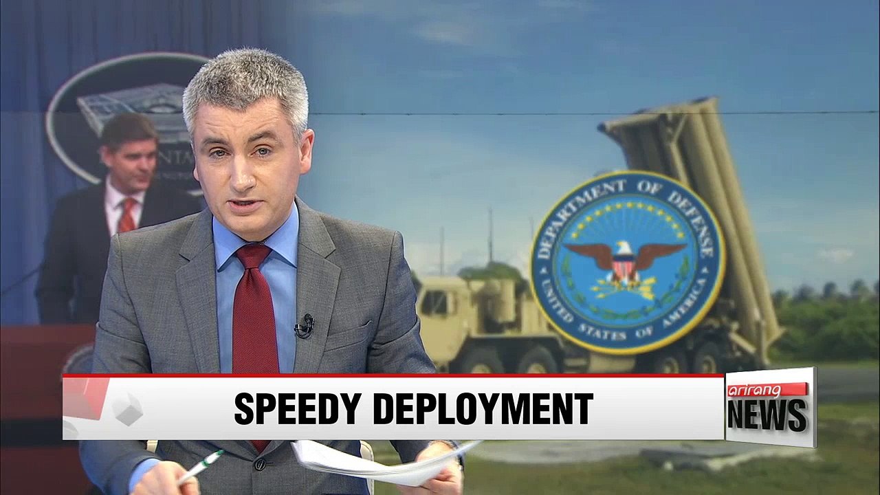 U.S. defense department reiterates intent to deploy THAAD ASAP