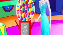 Spiderman Vs Elsa - GUMBALL MACHINE & BROKEN TEETH | Finger Family Compilation
