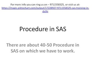 9711558325 Base SAS Training Institute in Delhi