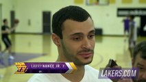 Larry Nance Jr Post Practice Interview | LA Lakers | November 7, 2016 | 2016-17 NBA Season