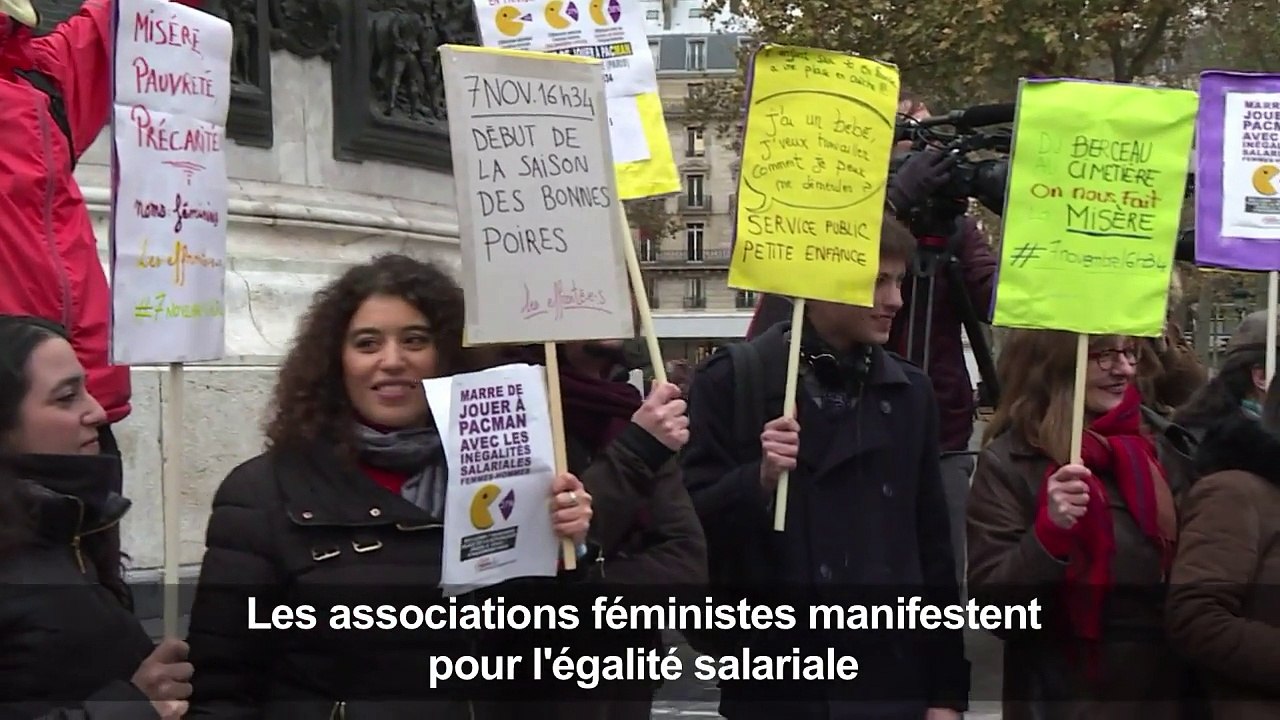 7novembre16h34 : rassemblement pour l'égalité salariale
