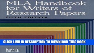 [PDF] MLA Handbook for Writers of Research Papers, Fifth Edition Full Collection