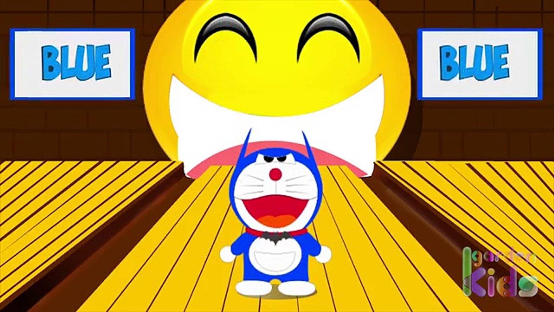 ⁣Learning colors with Doreamon|funy for kids|Colors Bowling Game | Learning colors for Children